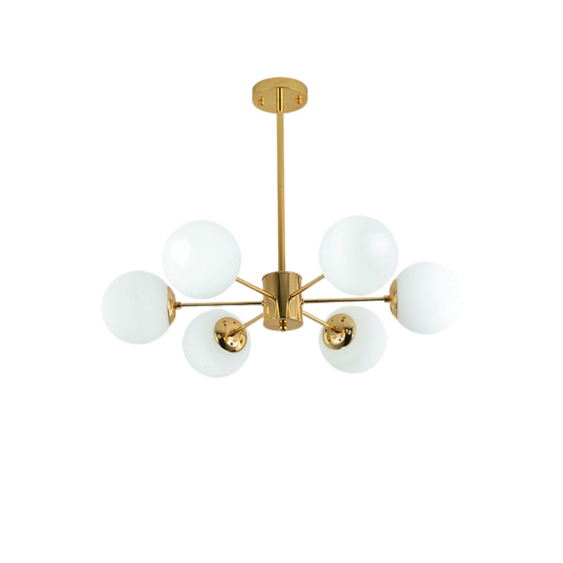 Nordic Branch Glass Ball Multi-Head Chandelier