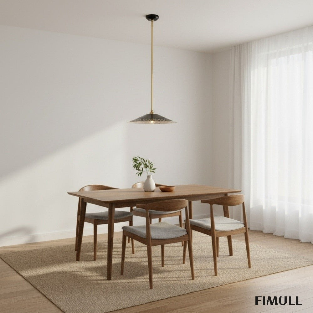 Auriglow Clover Cutout Pendant Lamp - Retro Brass Lamp for Dining Room