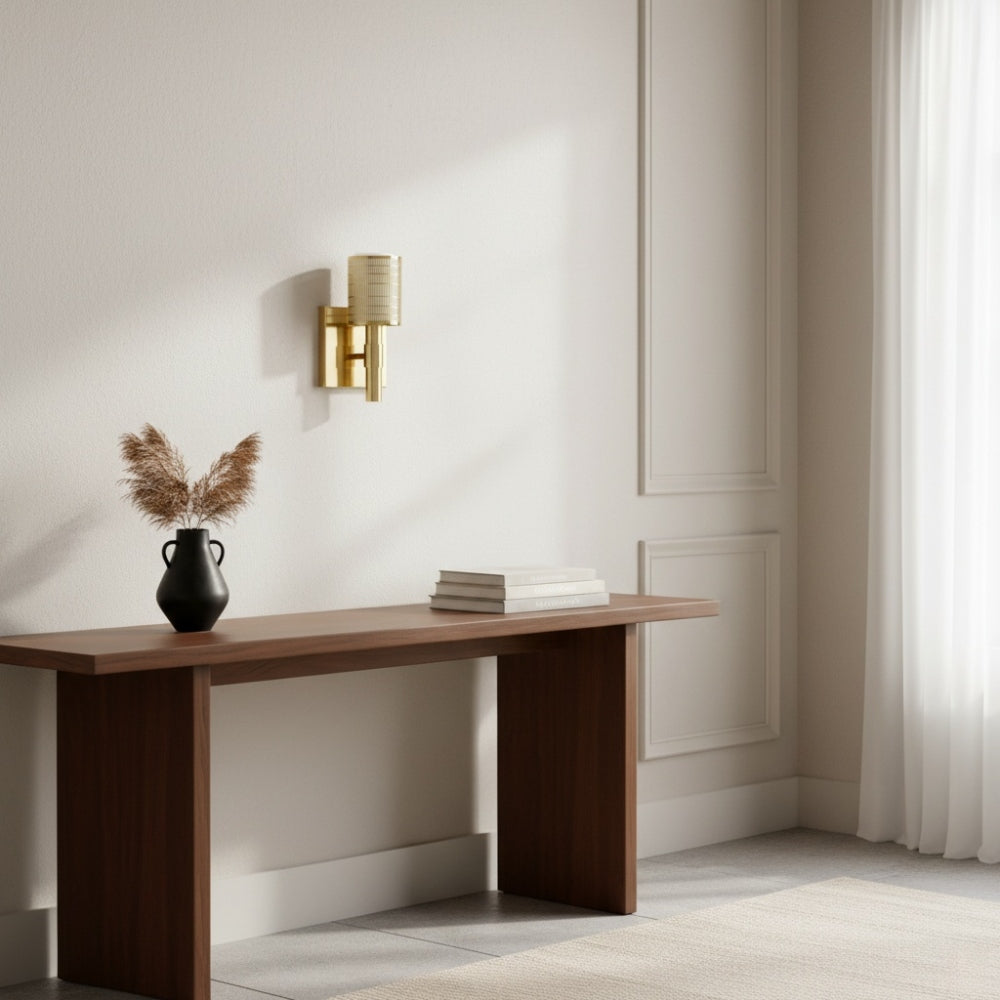 Galvia Perforated Metal Wall Sconce - Modern Wall Light for Hallway