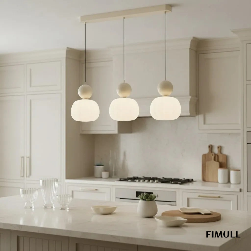 Ornavigo Geometric Art Deco Pendant Light - Modern Bauhaus Orb Style for Kitchen Island