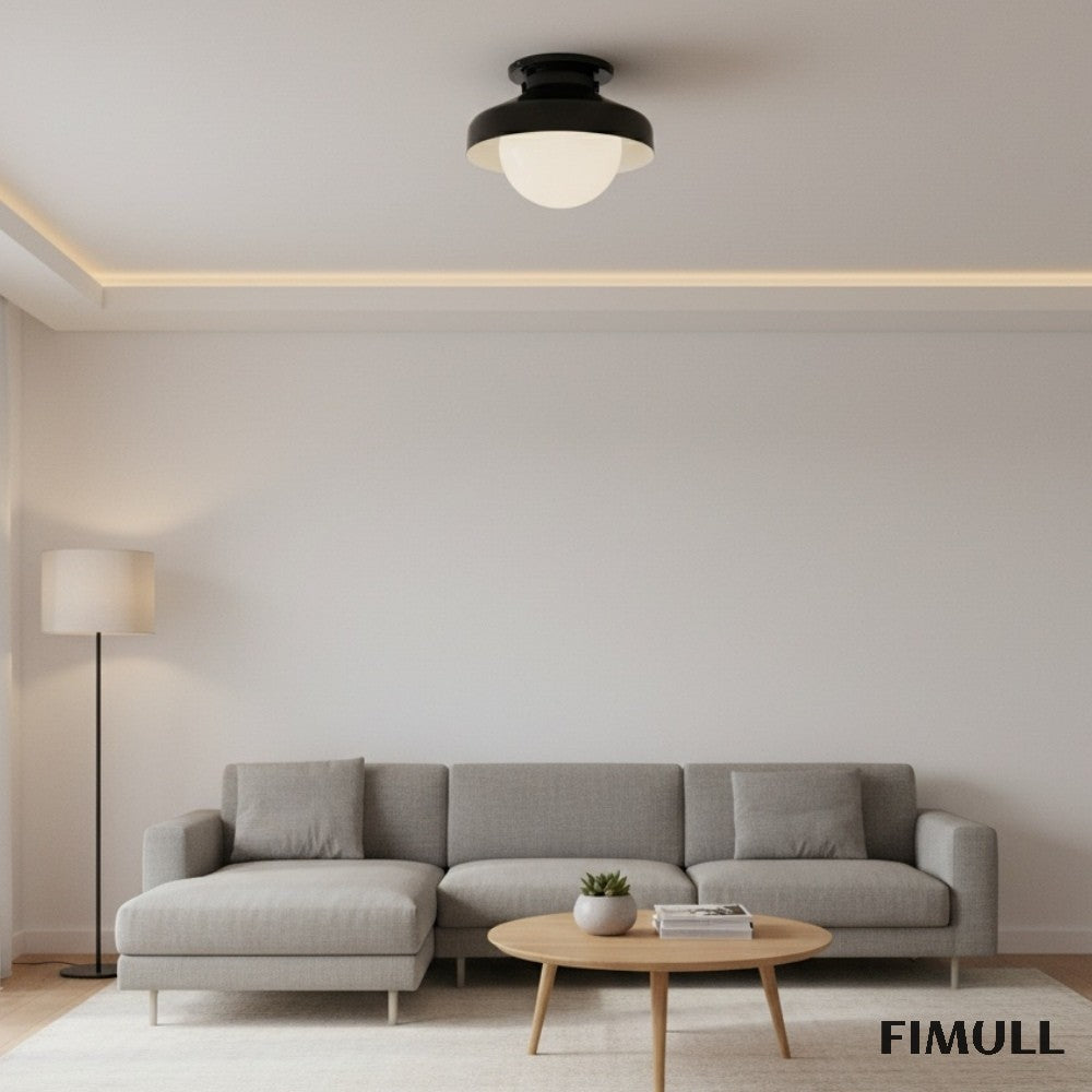 Hanton Metal Flush Mount Light - Modern Ceiling Lamp for Living Room