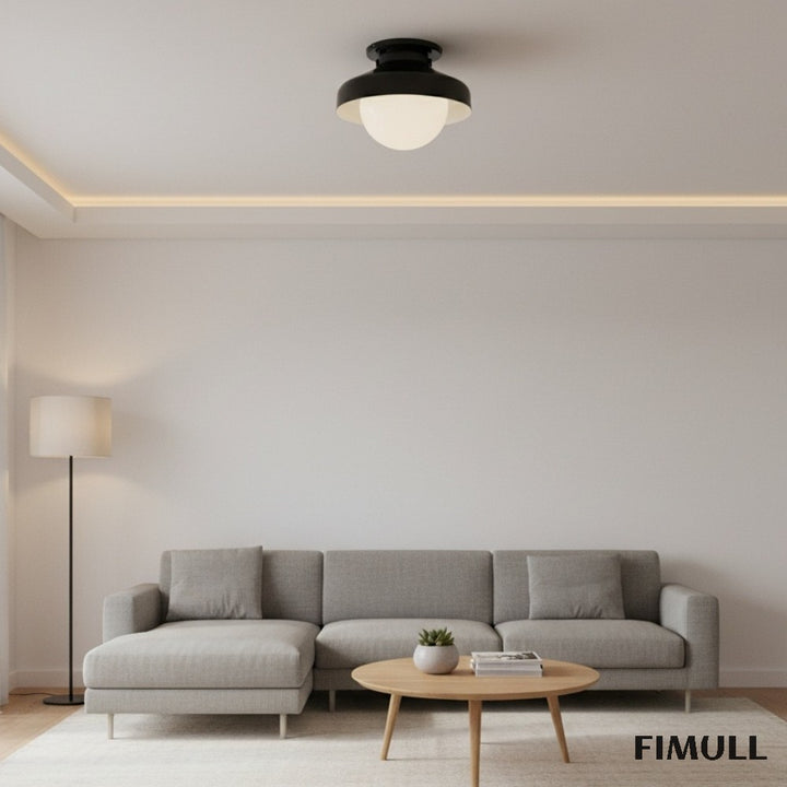 Hanton Metal Flush Mount Light - Modern Ceiling Lamp for Living Room
