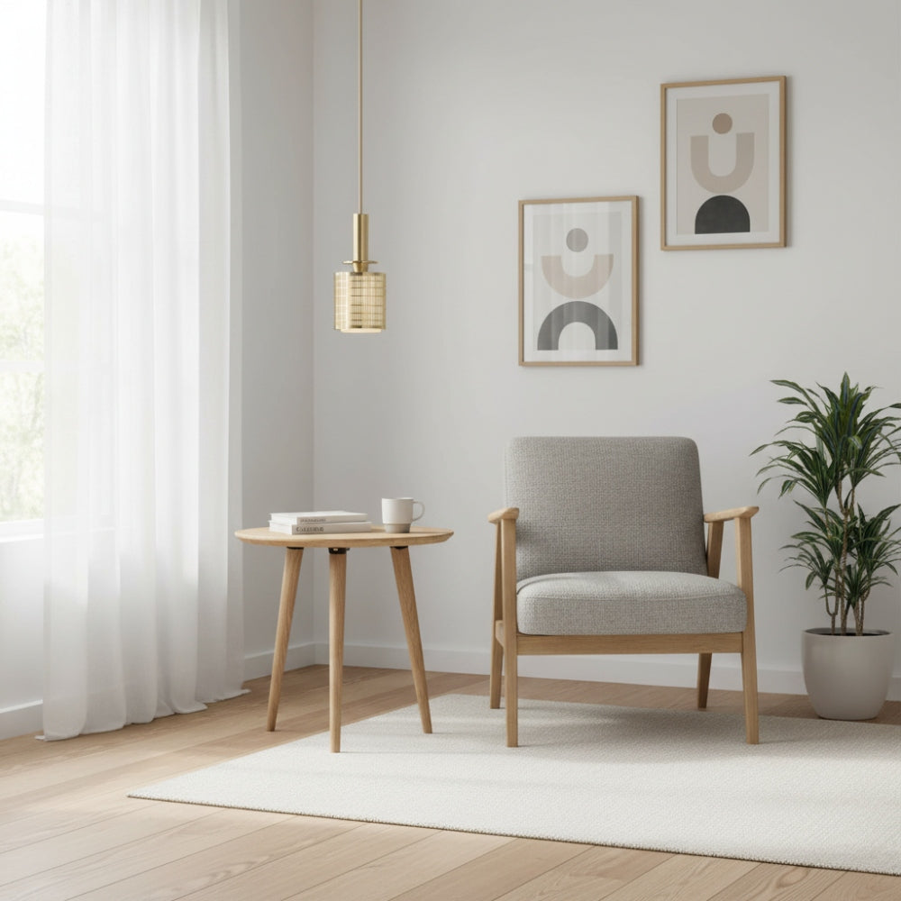 Galvia Perforated Pendant Light - Metal Adjustable Light for Bedroom