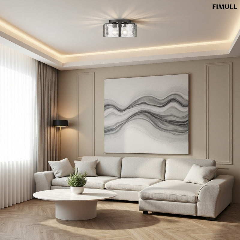 Strukturglas Luxus Modern Deckenleuchte