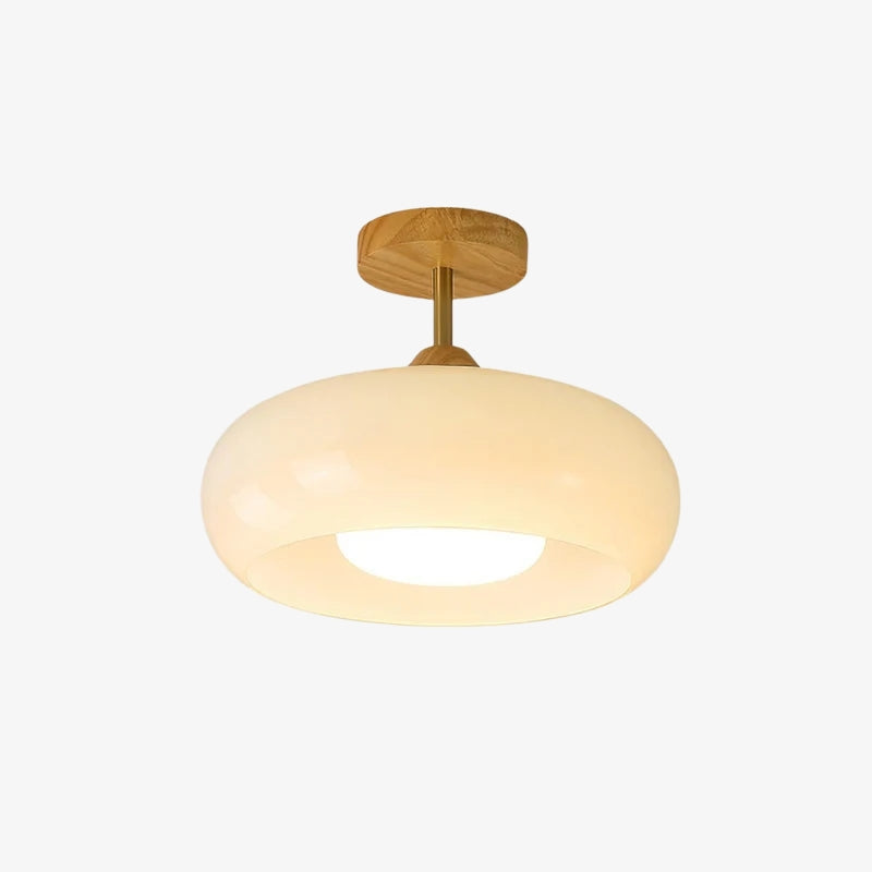 Bauhaus Disc Ceiling Lamp with Sculptural Silhouette for Interiors