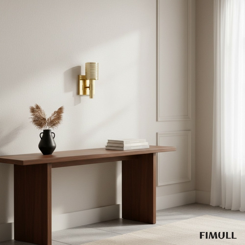 Galvia Perforated Metal Wall Sconce - Modern Wall Light for Hallway