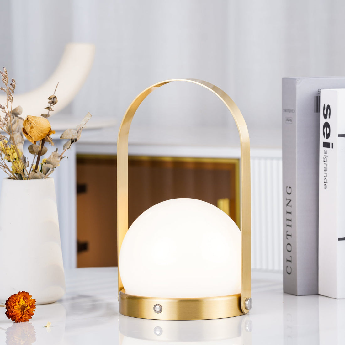 Tragbare Akku-Tischlampe – Moderne Lampe für Schreibtisch und Schlafzimmer