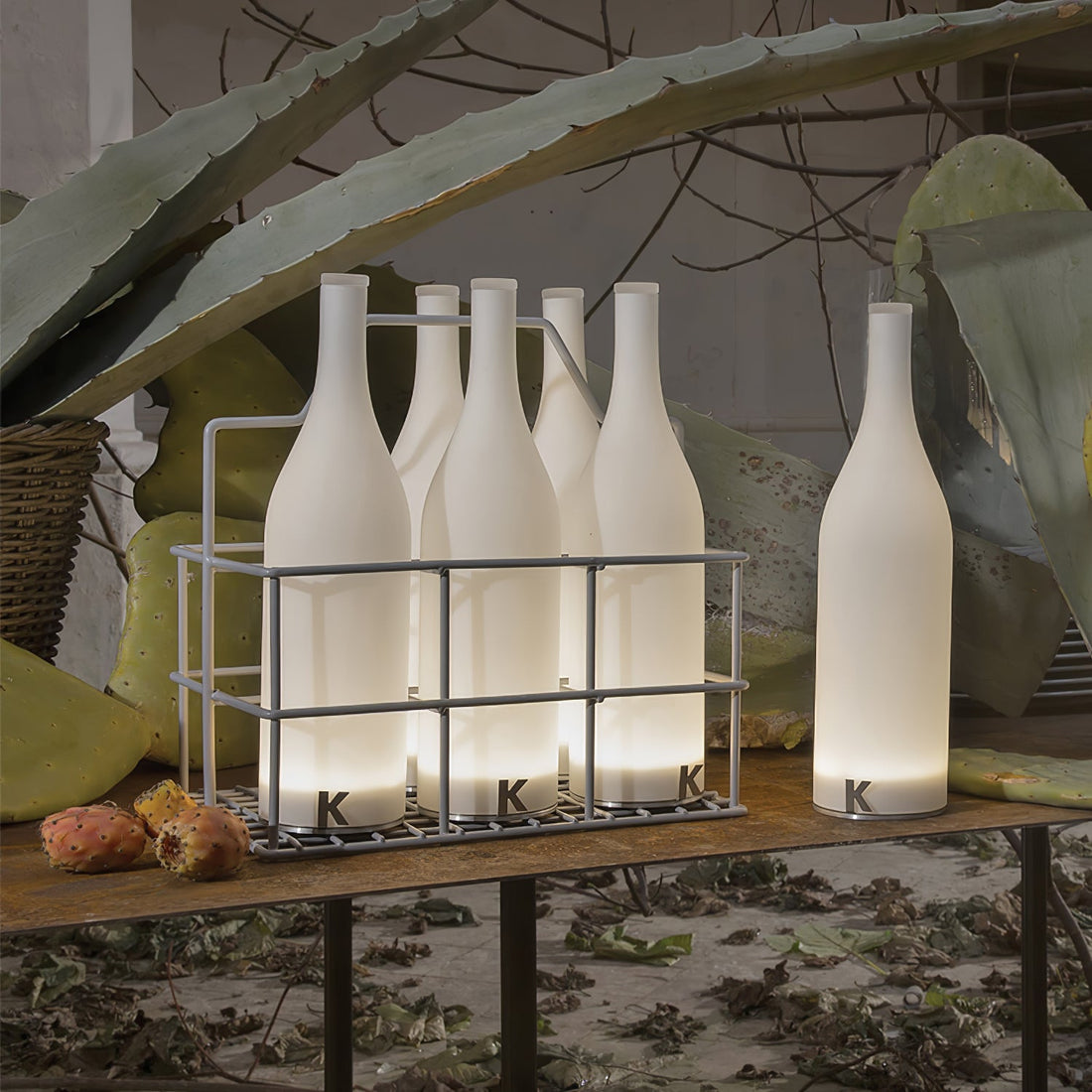 Battery Table Lamp - Modern Glass Light for Dining & Living Spaces