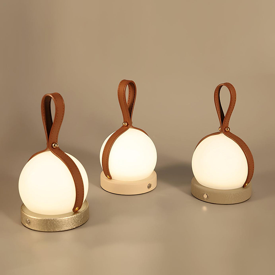 Lantern Indoor Table Lamp - Built-in Battery Modern Iron Lighting