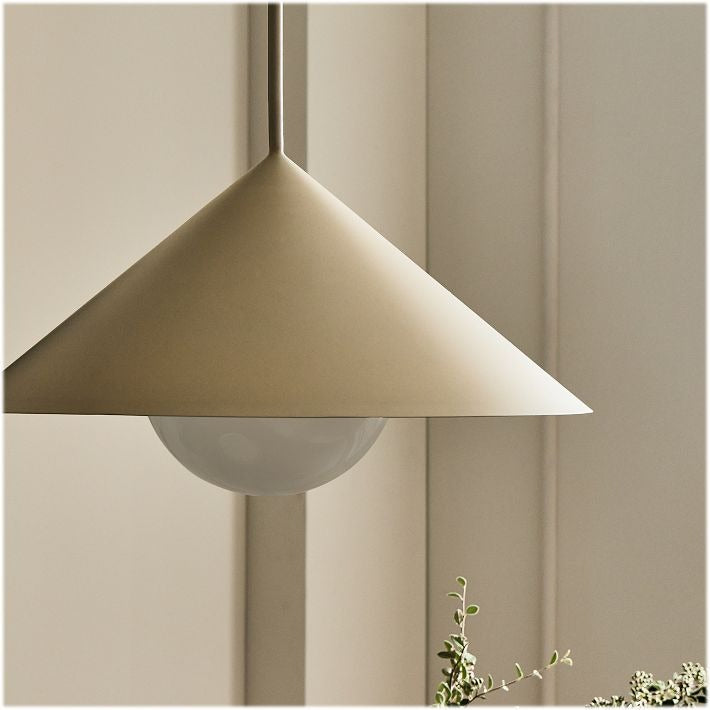Brivana Cone Pendant Light - Mid-Century Adjustable Metal Kitchen Lamp