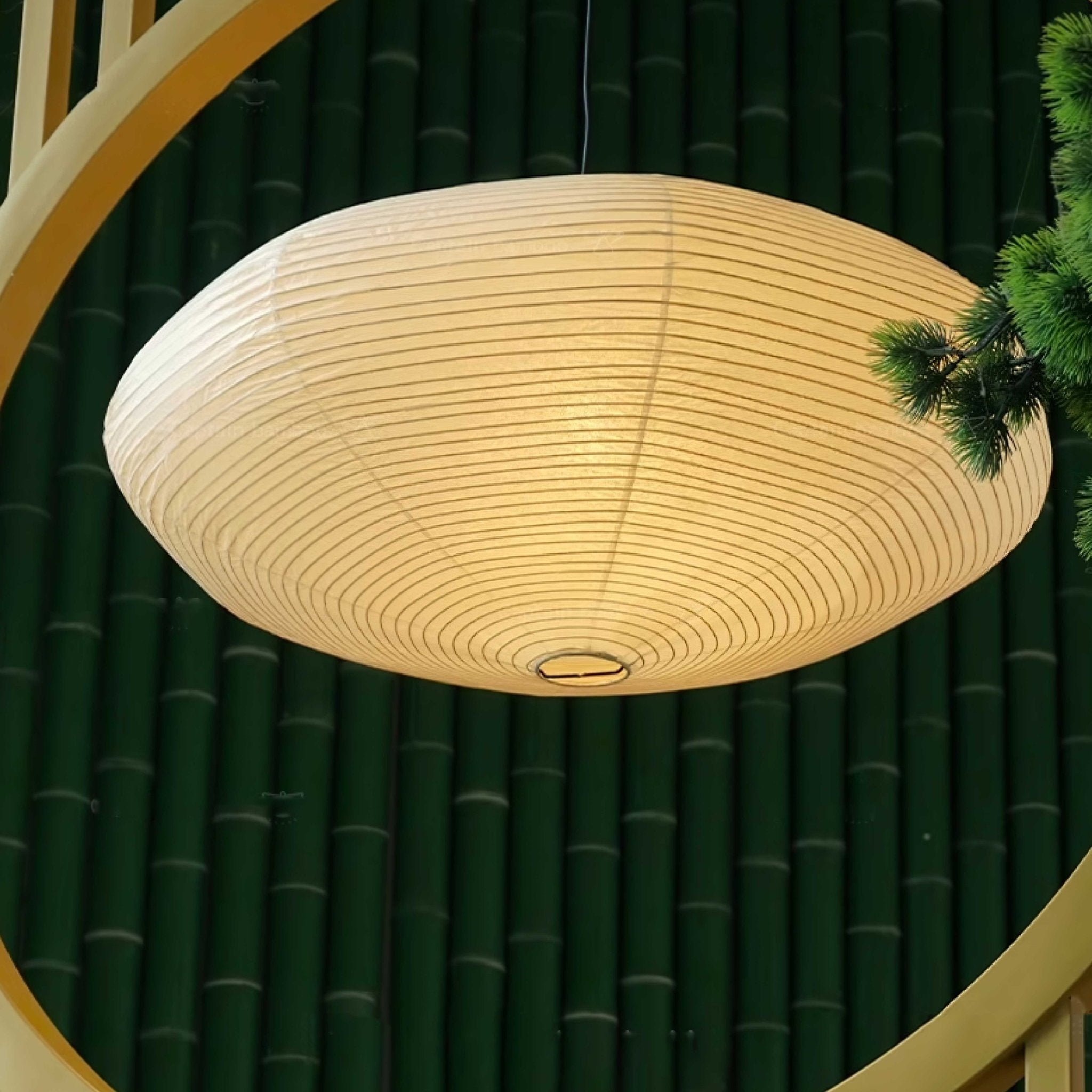 Mulberry Washi Pendant Lamp - Soft Handmade Light for Warm Home Decor