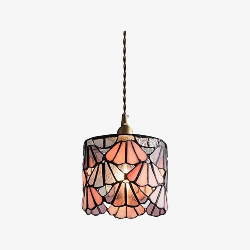 Vintage Tiffany-inspirierte Pendelleuchte – Künstlerische Glasschirm-Pendelleuchte für Kücheninsel und Eingangsbereich