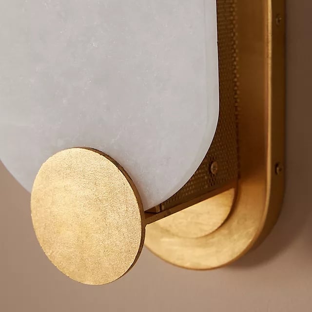 Albi Decorative Wall Sconce Ambient Diffused Glow - Artful Carved Aesthetic Dining Room Corridor