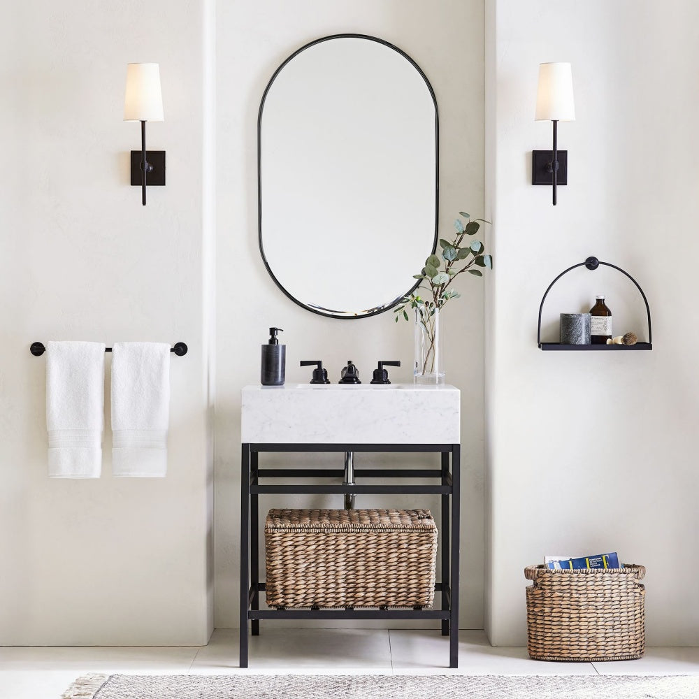 Derlina Wandleuchte mit weißen Leinenschirmen – Retro-Metall-Mehrkopfleuchte