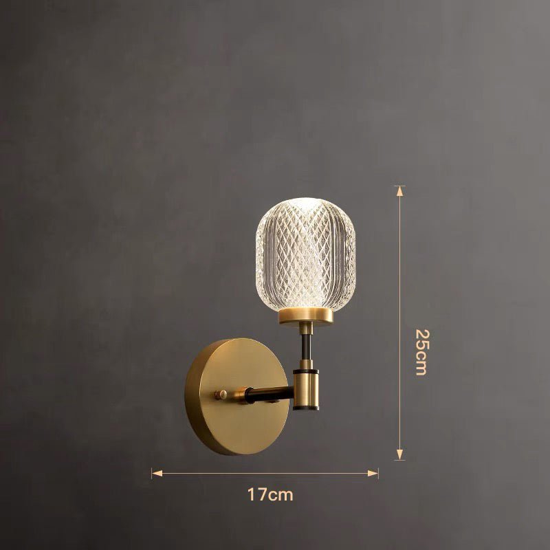 Antike Kristall-Wandlampe - Acrylleuchte für Schlafzimmer