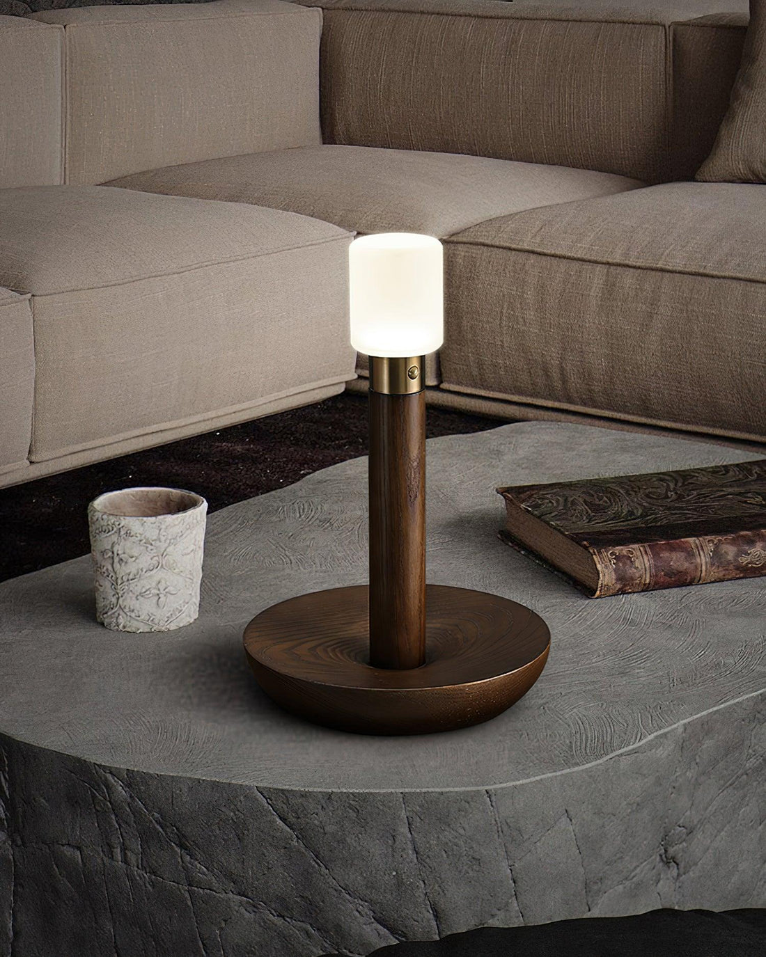 Simplicity Tischlampe – Massivholz, elegantes Design – für den Heim-/Bürogebrauch