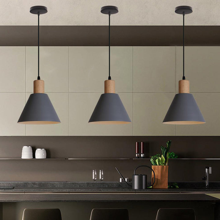 Iron Pendant Light - Contemporary Kitchen Island Lighting Industrial
