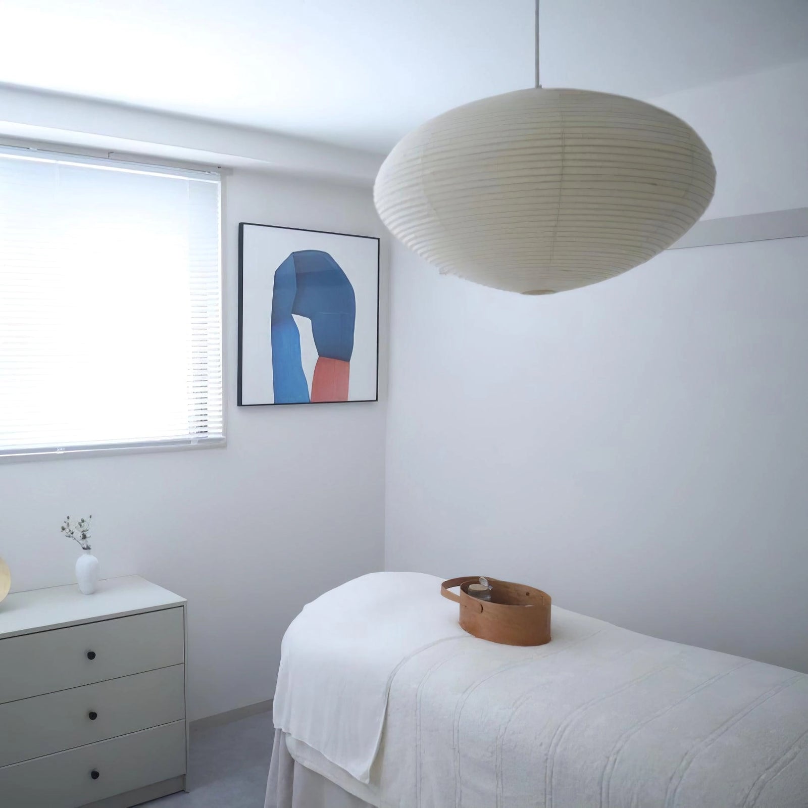 Washi Paper Pendant Lamp - Handcrafted Mulberry Light for Cozy Room