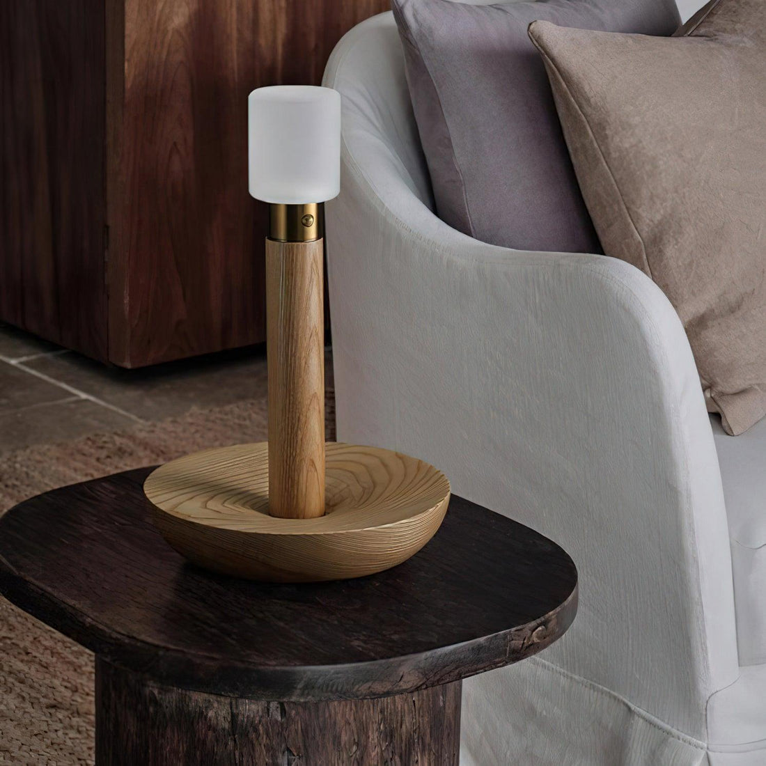 Simplicity Tischlampe – Massivholz, elegantes Design – für den Heim-/Bürogebrauch