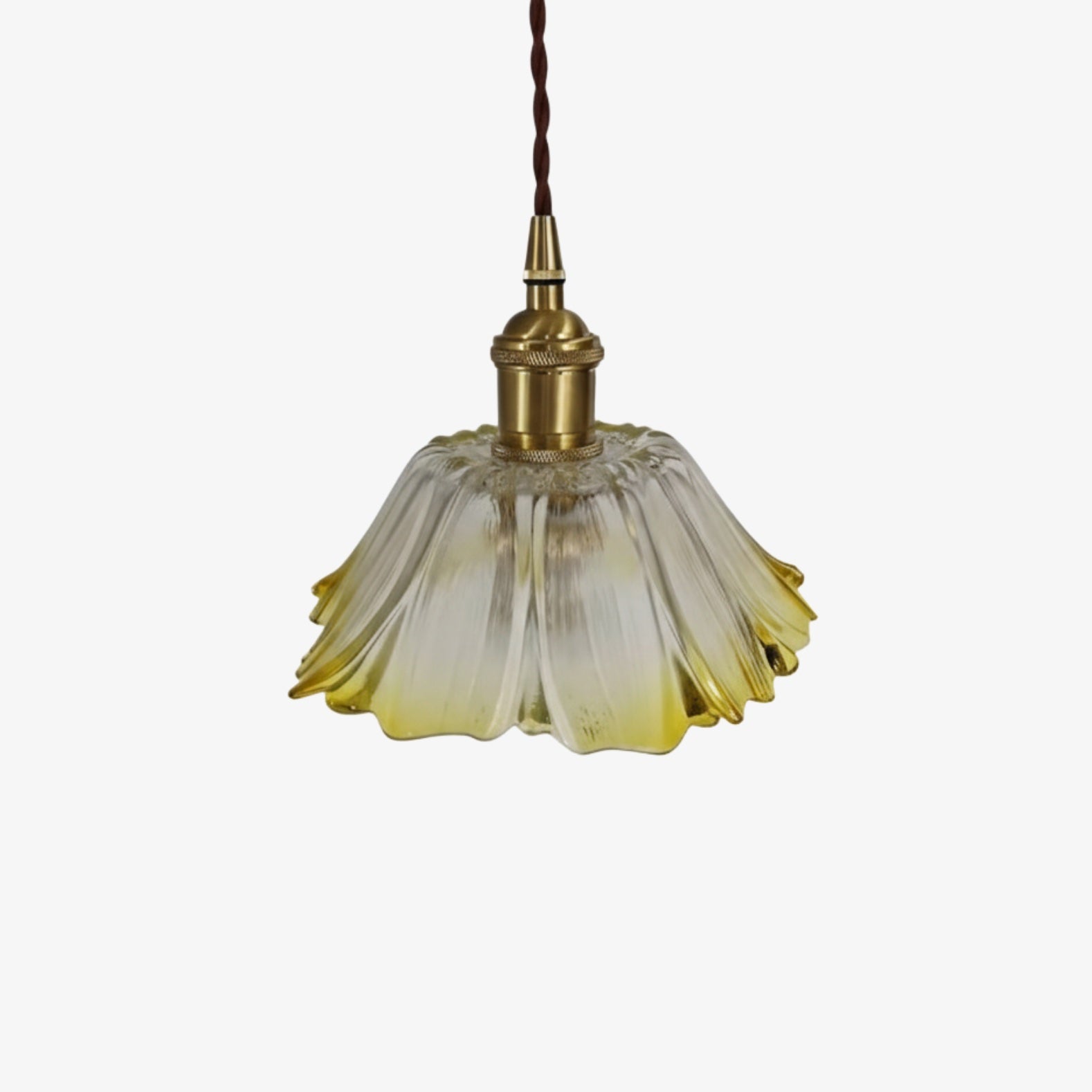 Blossix Elegant Art Pendant Lamp - Glass Flower Shade Design for Living or Dining Room N24