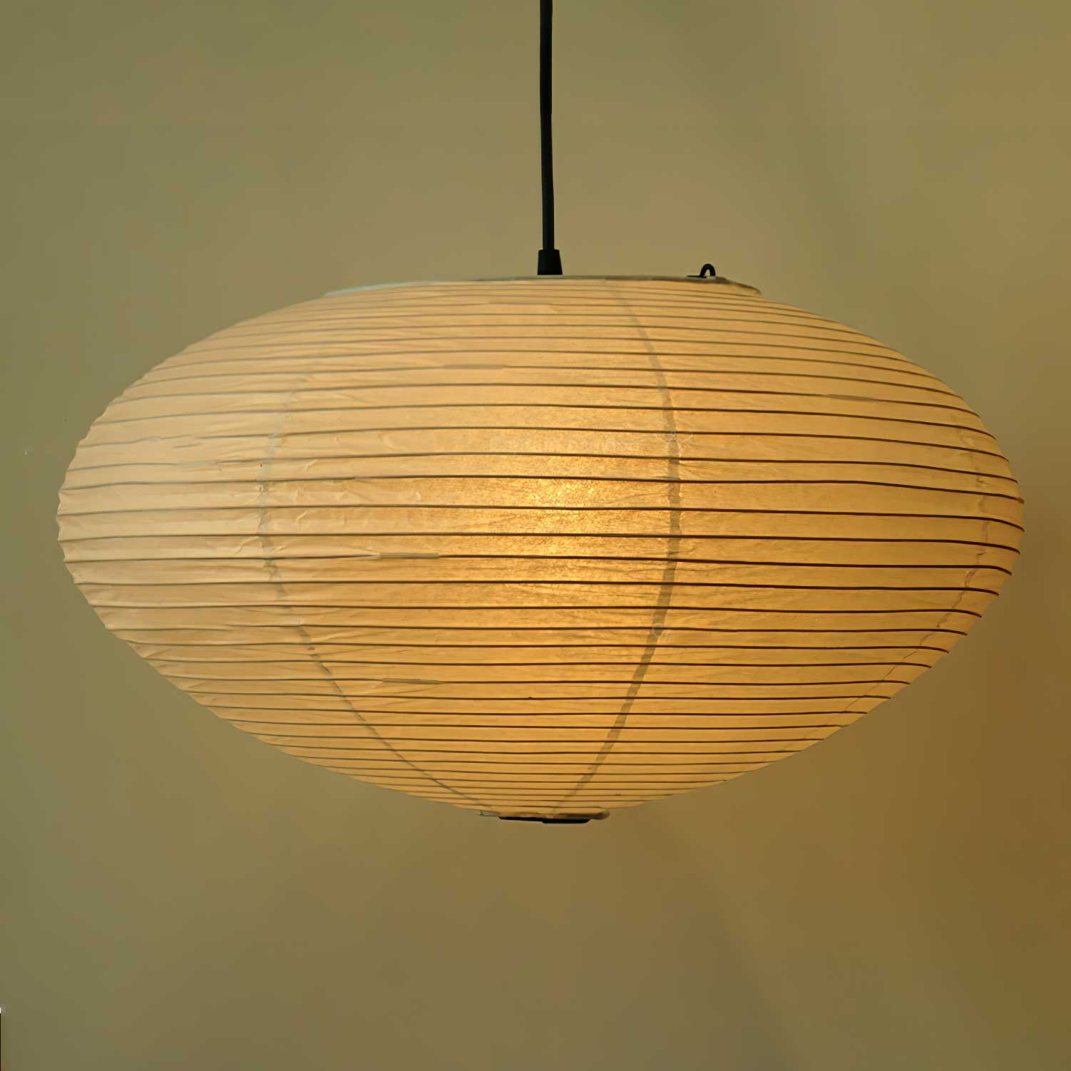 Mulberry Washi Pendant Lamp - Soft Handmade Light for Warm Home Decor