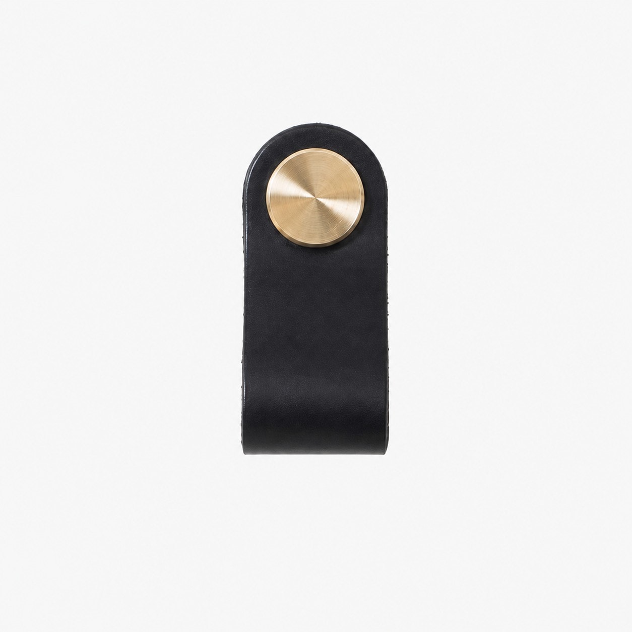 Cowhide leather and brass cabinet pull handle color and size option
