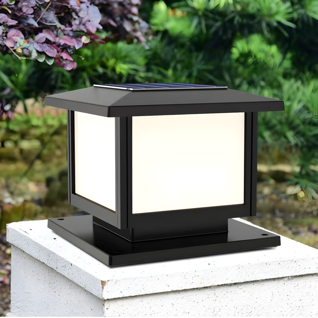 Solar-Pfostenleuchte für den Außenbereich – Moderne Gartenlampe für Gehwege und Terrassen