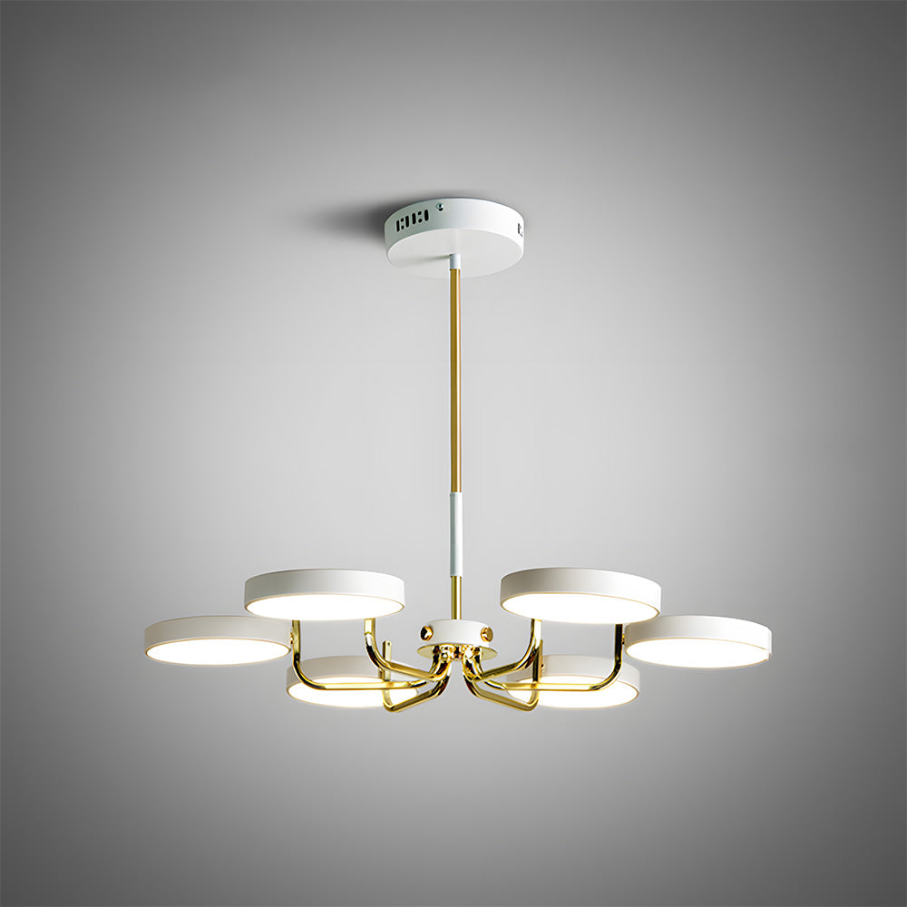 Disc Branch Iron Ceiling Lamp - Nordic Creative Light for Living Room