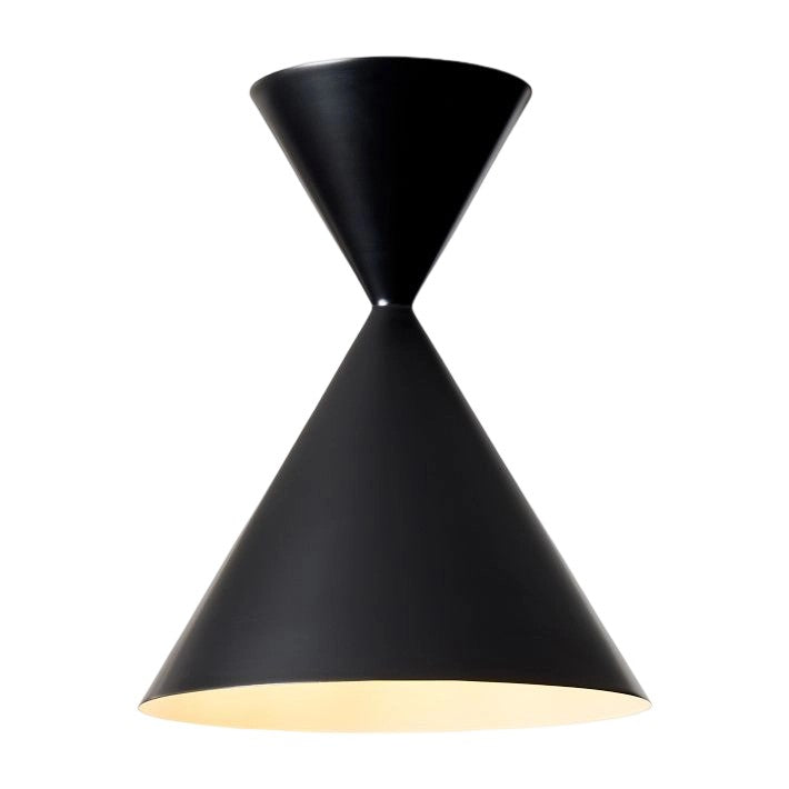 Brivana Metal Semi-Flush Ceiling Light - Modern Cone Lamp for Hallway