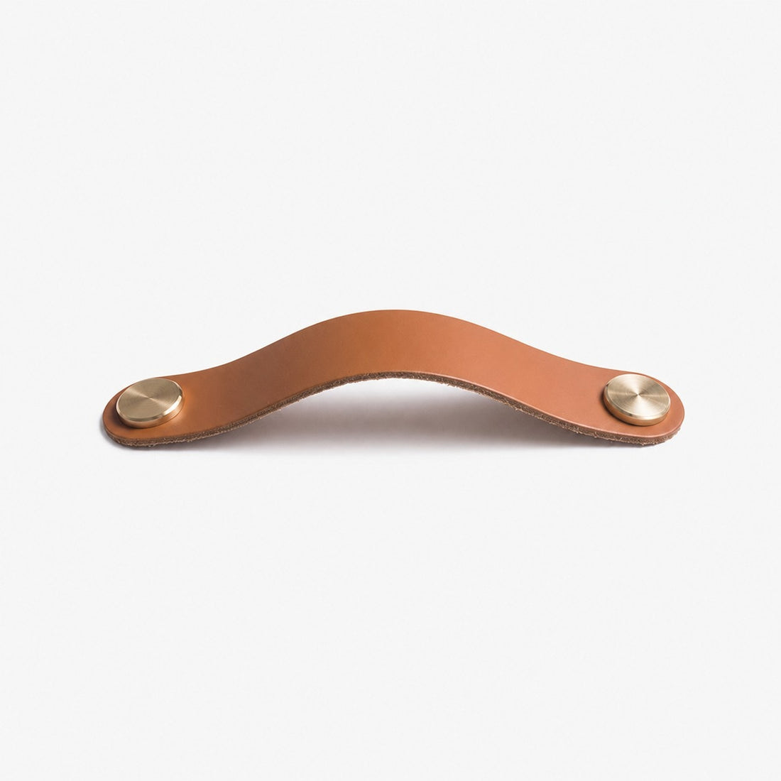 Cowhide leather and brass cabinet pull handle color and size option