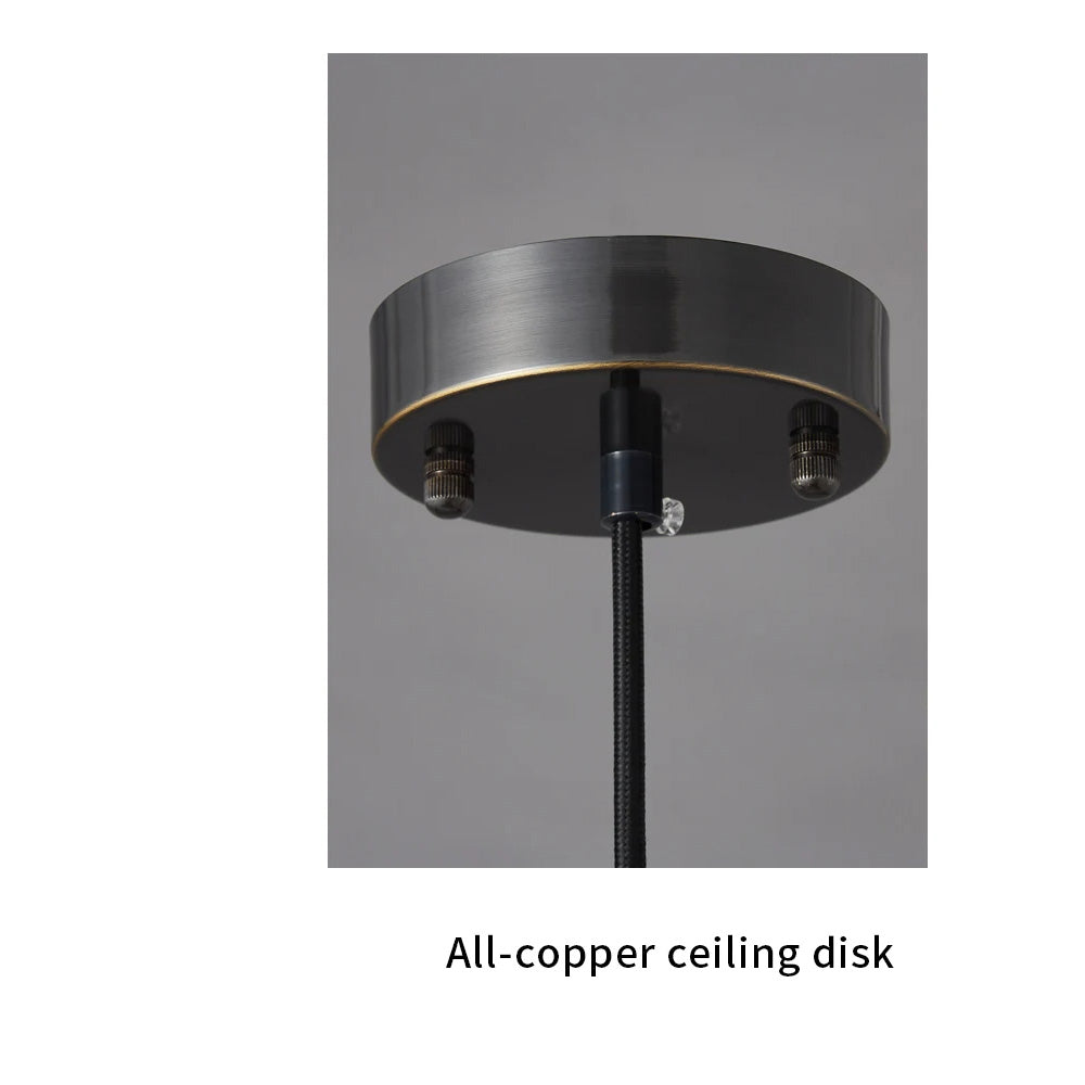 Modern Marble Pendant Lamp - Green Cylindrical Light for Dining Area