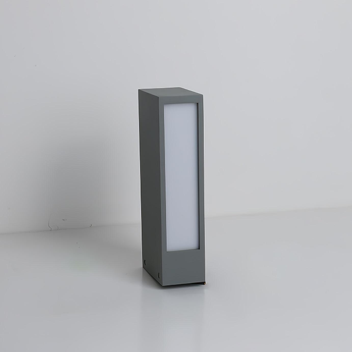 Aluminium-Außenpfostenlampe - Gusslampe im Panel-Stil für die Terrasse