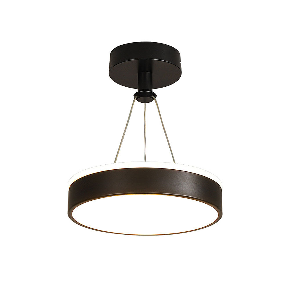 Metal LED Round Pendant Light - Modern LED Ceiling Fixture for Hallway