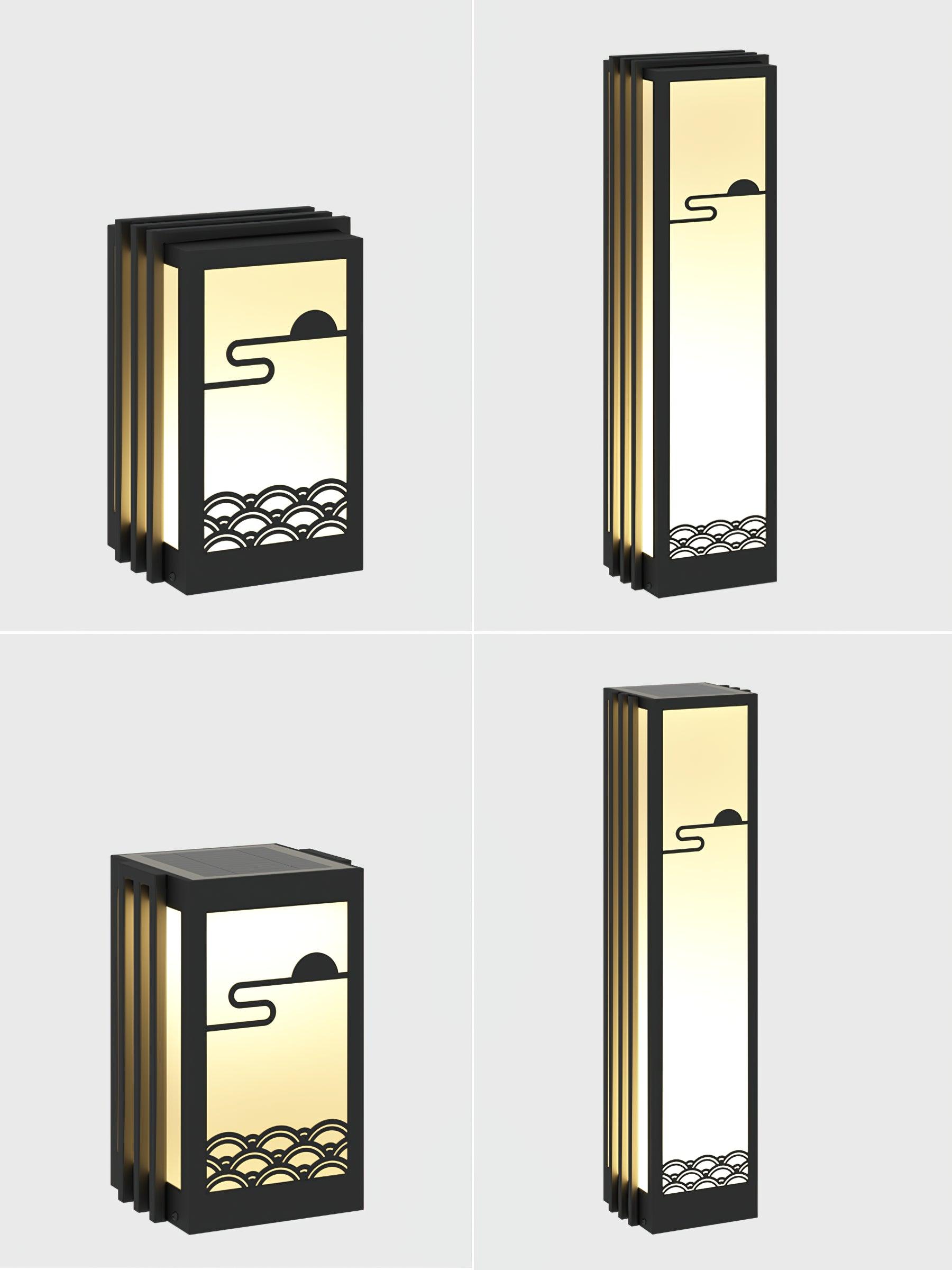 Sunrise Pattern Außenlampe - Edelstahl Acryl für den Garten