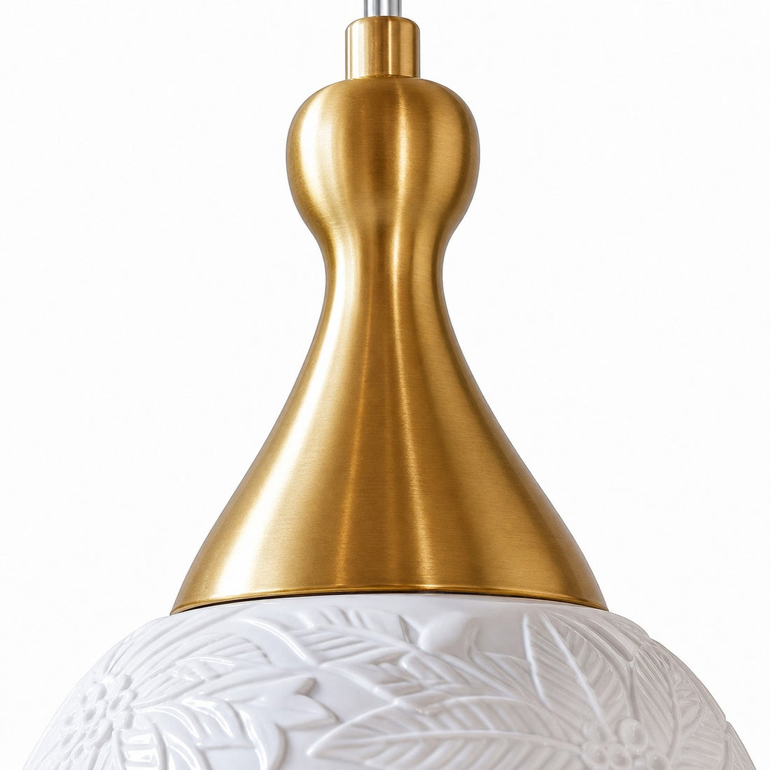 French Style White Single Pendant Chandelier