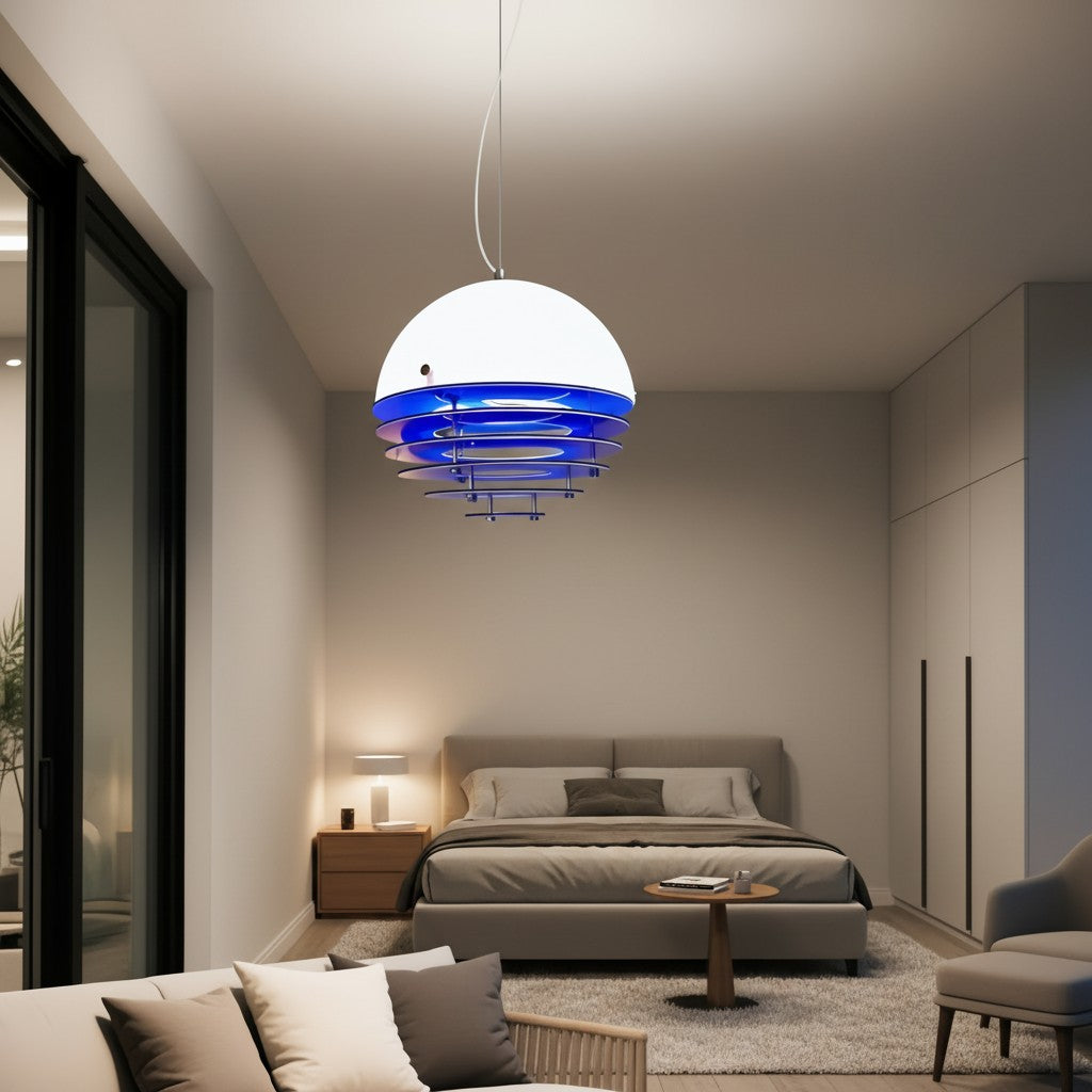 Afterglow Sunset Gradient Pendant Light - Modern Bauhaus Layered Pendant Light for Living Room