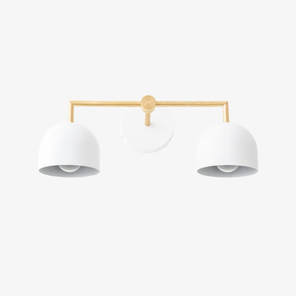 Metio Dome Farmhouse Vanity Wall Light Colorful Metal Sconce