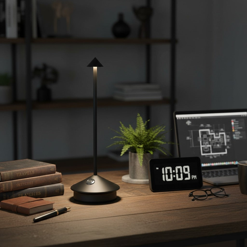 Glimma Cordless Rechargeable Table Lamp Modern Design LED Touch Lighting for Home Decor N39