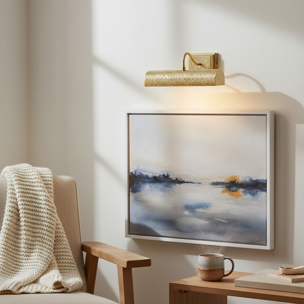 Aurix Carved Wall Lamp - A Classic Retro Design Perfect for Displaying Artwork or Creating A Reading Nook