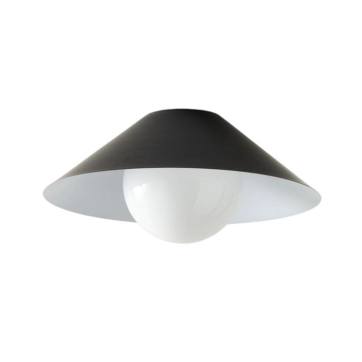 Brivana Metal Semi-Flush Ceiling Light - Modern Cone Lamp for Hallway