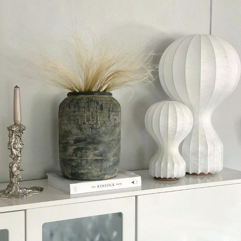 Hot Air Balloon Cocoon White Table Lamp