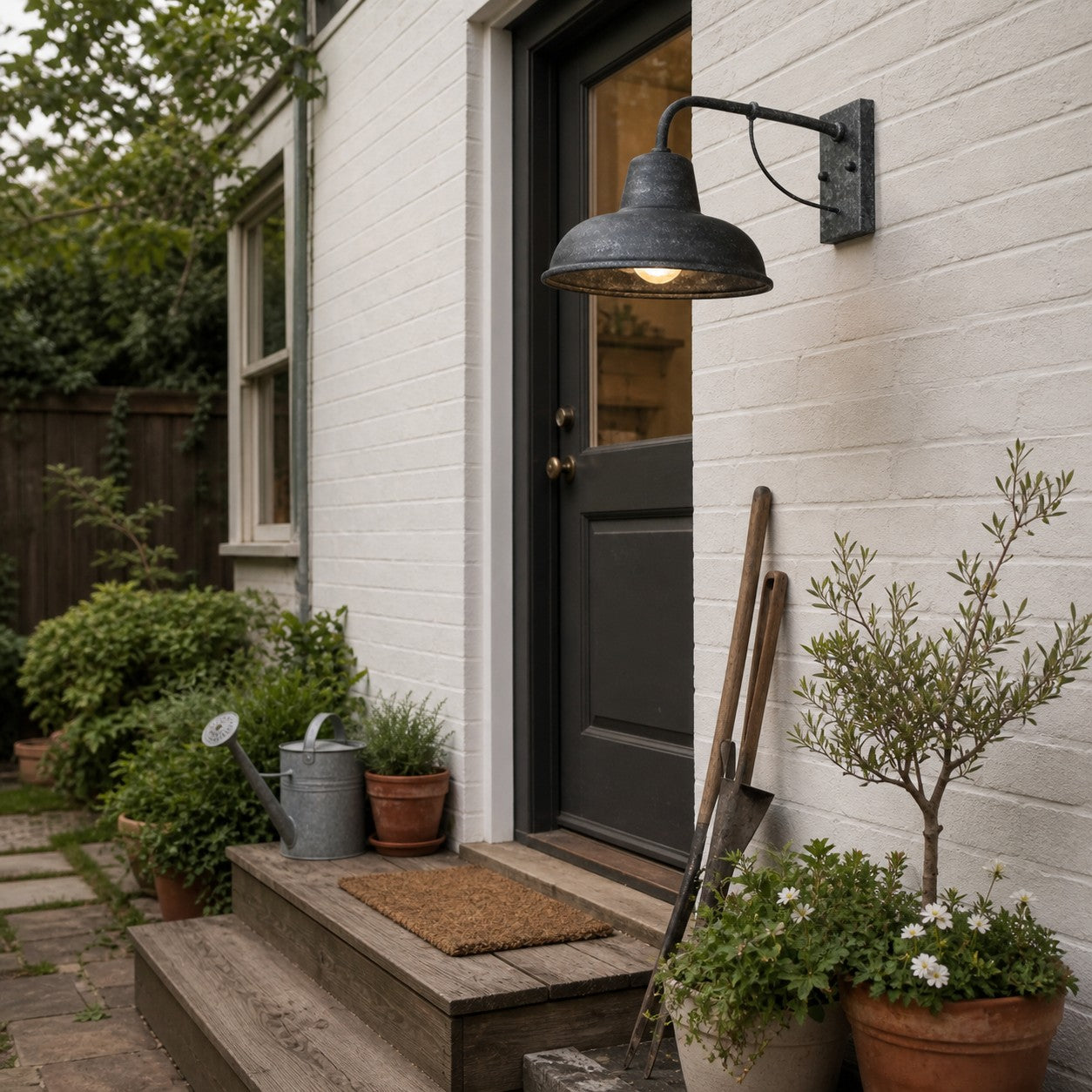 Vintage Metal Outdoor Wall Sconce