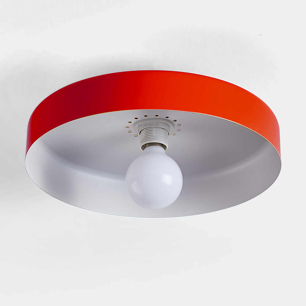 Flush Mount Art Decor Ceiling Light - Iron Round Fixture for Entryway