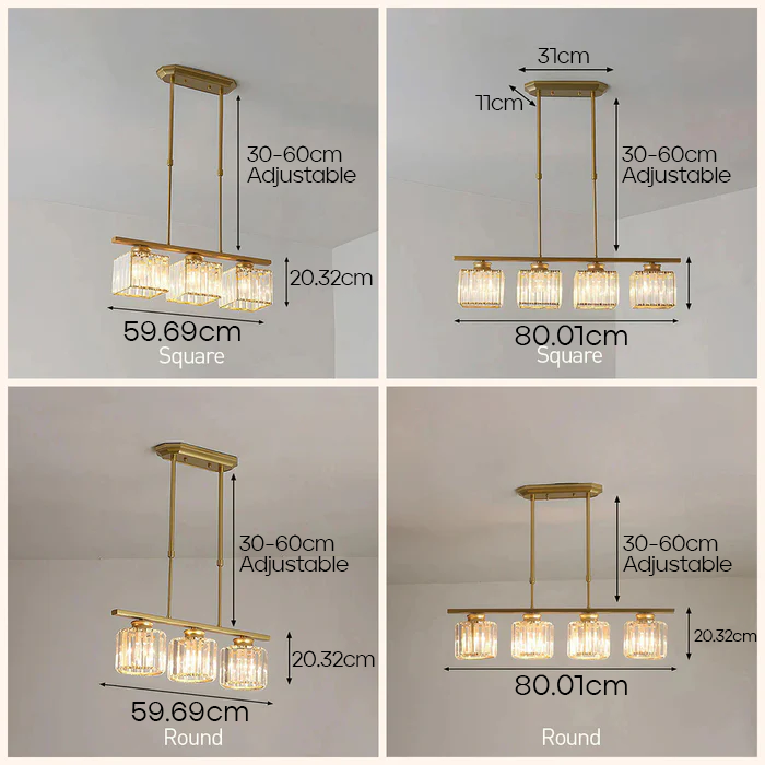 Minimalist Chandelier – Modern Ceiling Light for Living Room