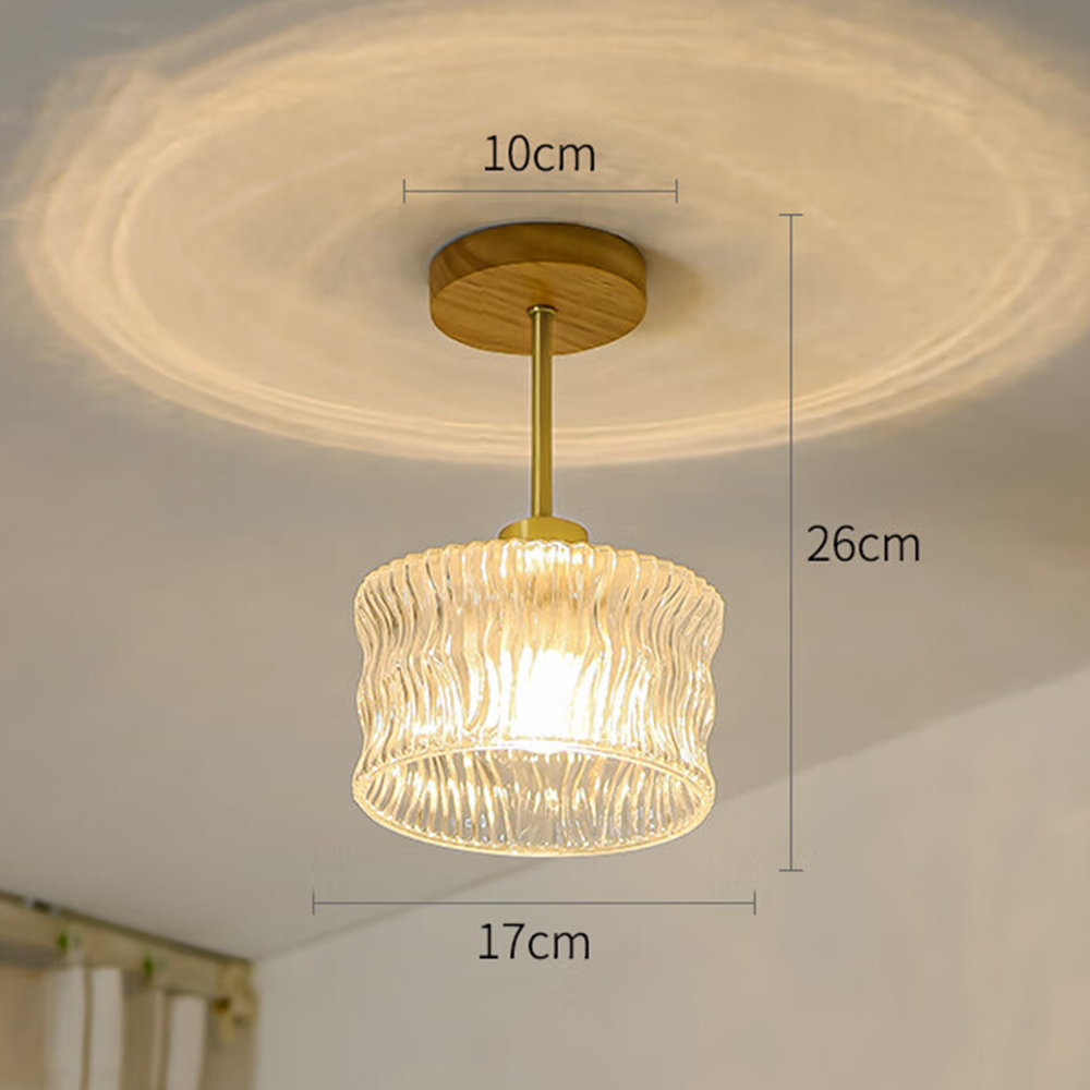 Flower Glass Ceiling Light - Elegant Floral Hallway Lighting