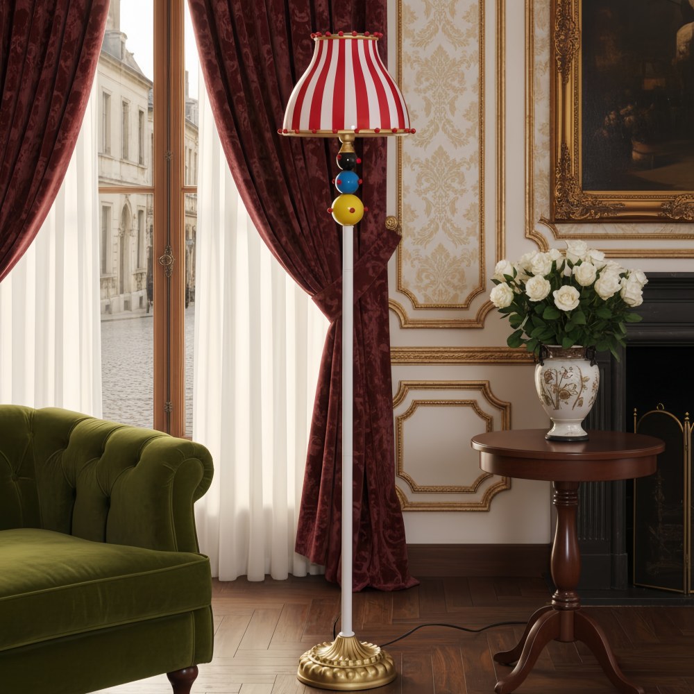 Festilo Circus Sculptural Floor Lamp – Curved Arch Metal Design Floor Fixture for Living Spaces