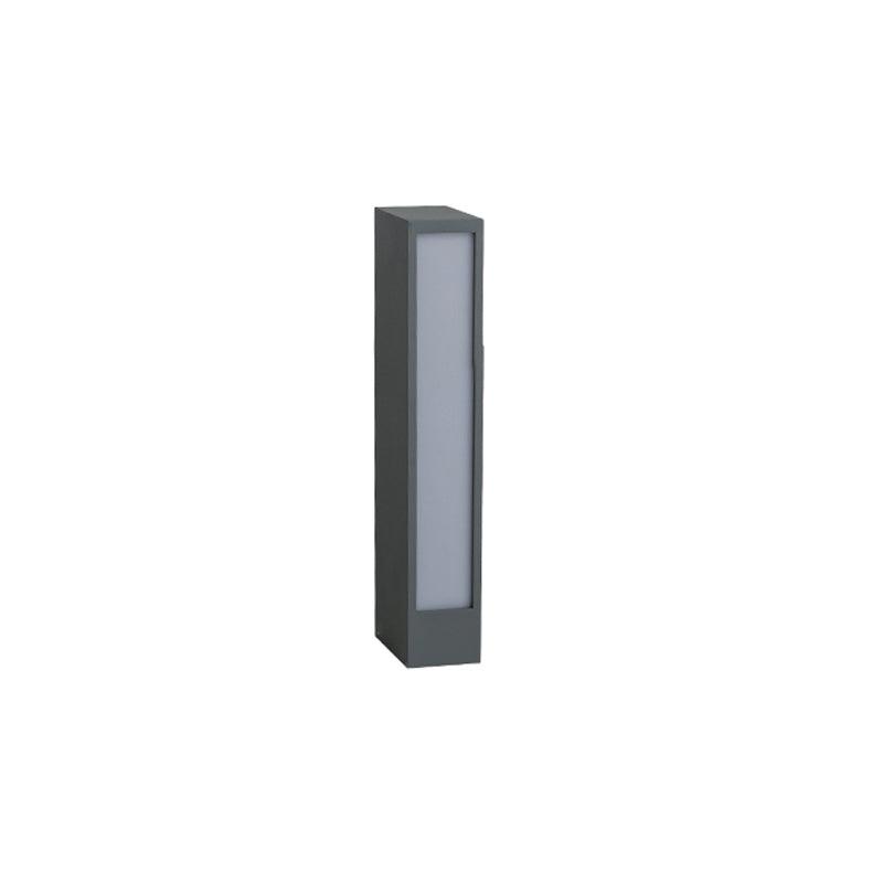 Aluminum Outdoor Post Lamp - Panel-Style Cast Lamp for Patio