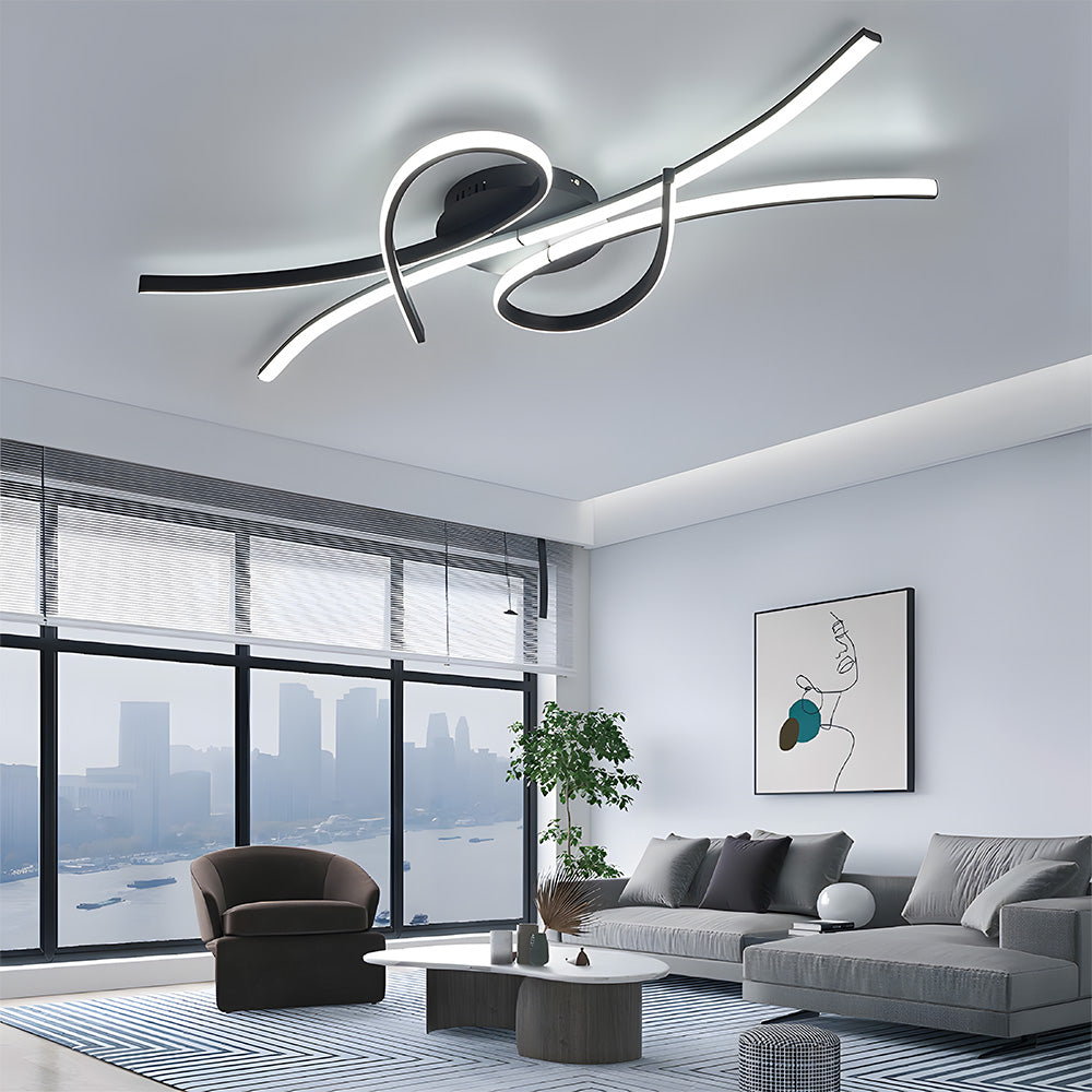 Musical Notes Ceiling Lamp – Unique LED Light for Living Room Décor