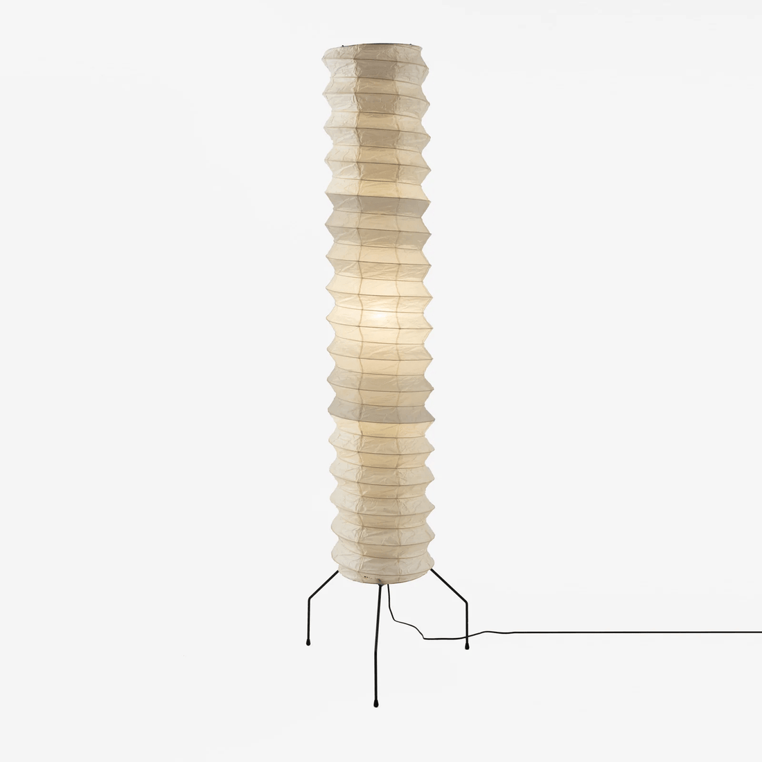 Stehlampe aus Washi-Papier – Japanische runde Leuchte für das Wohnzimmer