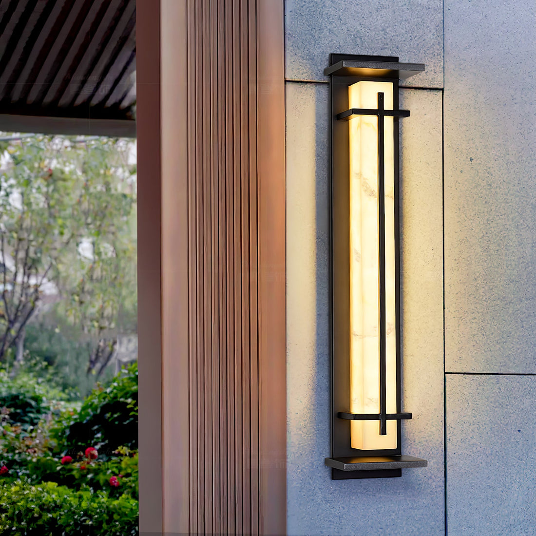 Quadratische Außenwandleuchte - Wasserdichte LED-Lampe für Garten &amp; Terrasse